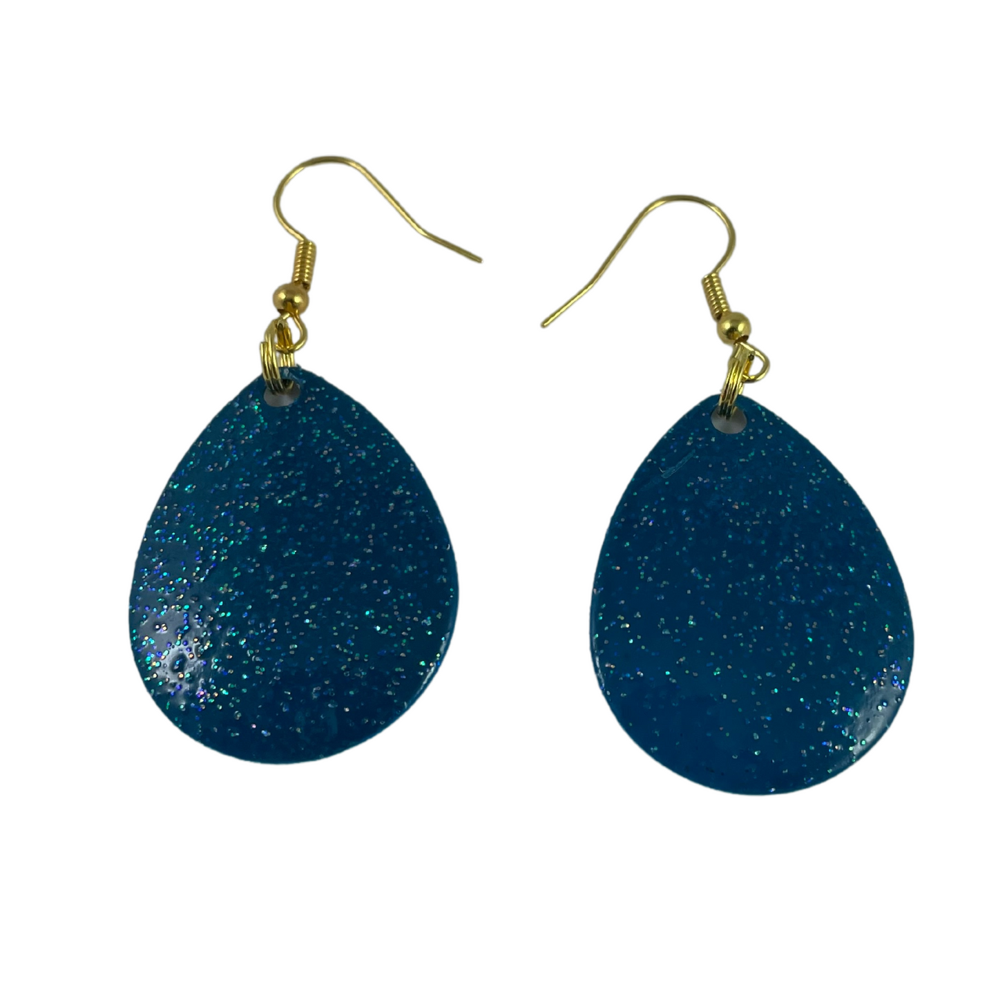 Colorado Crystal Blue Spinner Blade Earrings