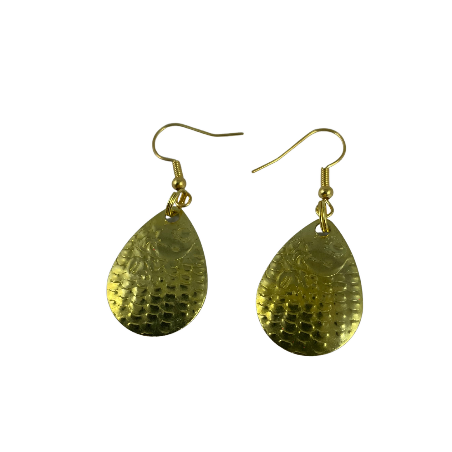 Colorado Dyed Spinner Chartreuse Dye Spinner Blade Earrings