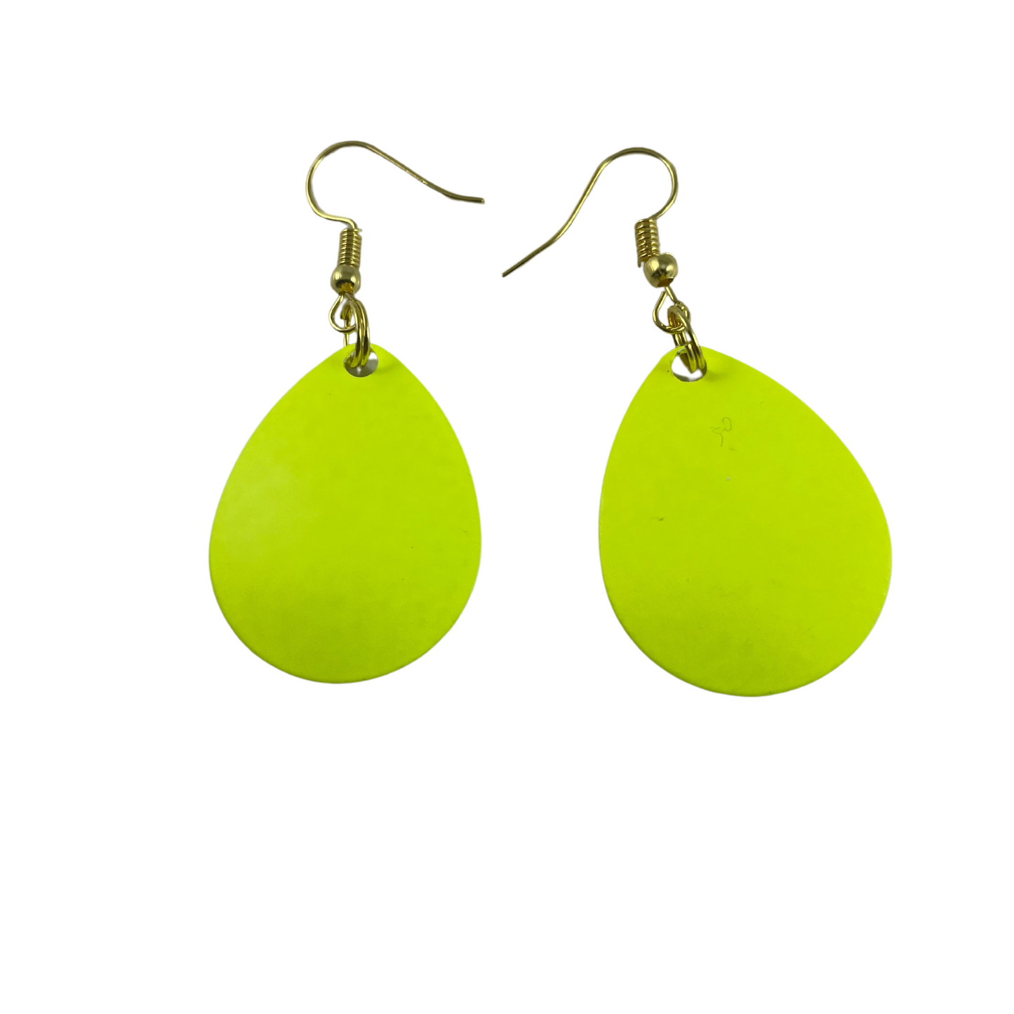 Colorado Yellow Painted Spinner Blade Earrings