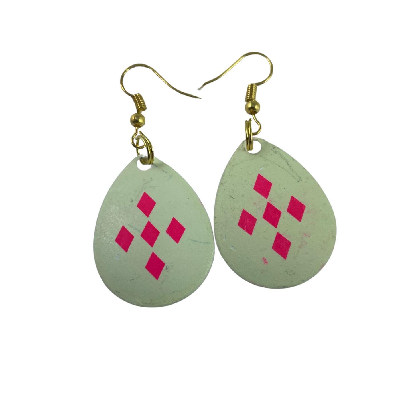 Colorado Glow 5 Pink Diamonds Spinner Blade Earrings