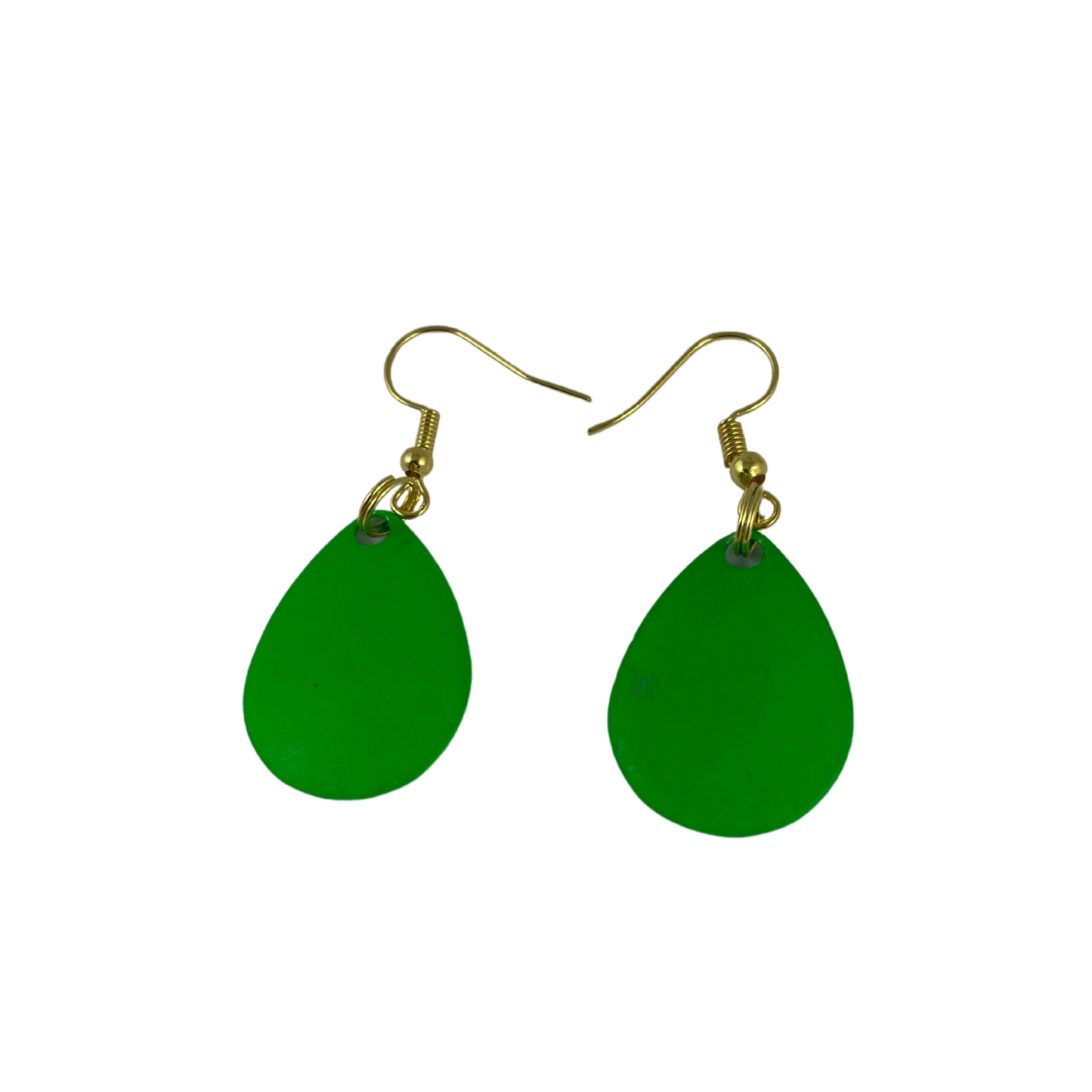 Colorado Green Painted Spinner Blade Earrings