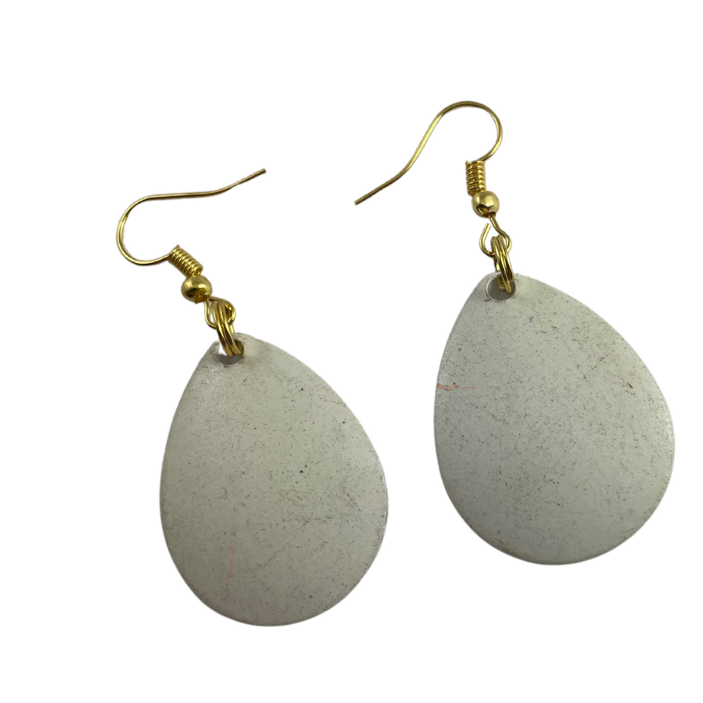 Colorado White Painted Spinner Blade Earrings