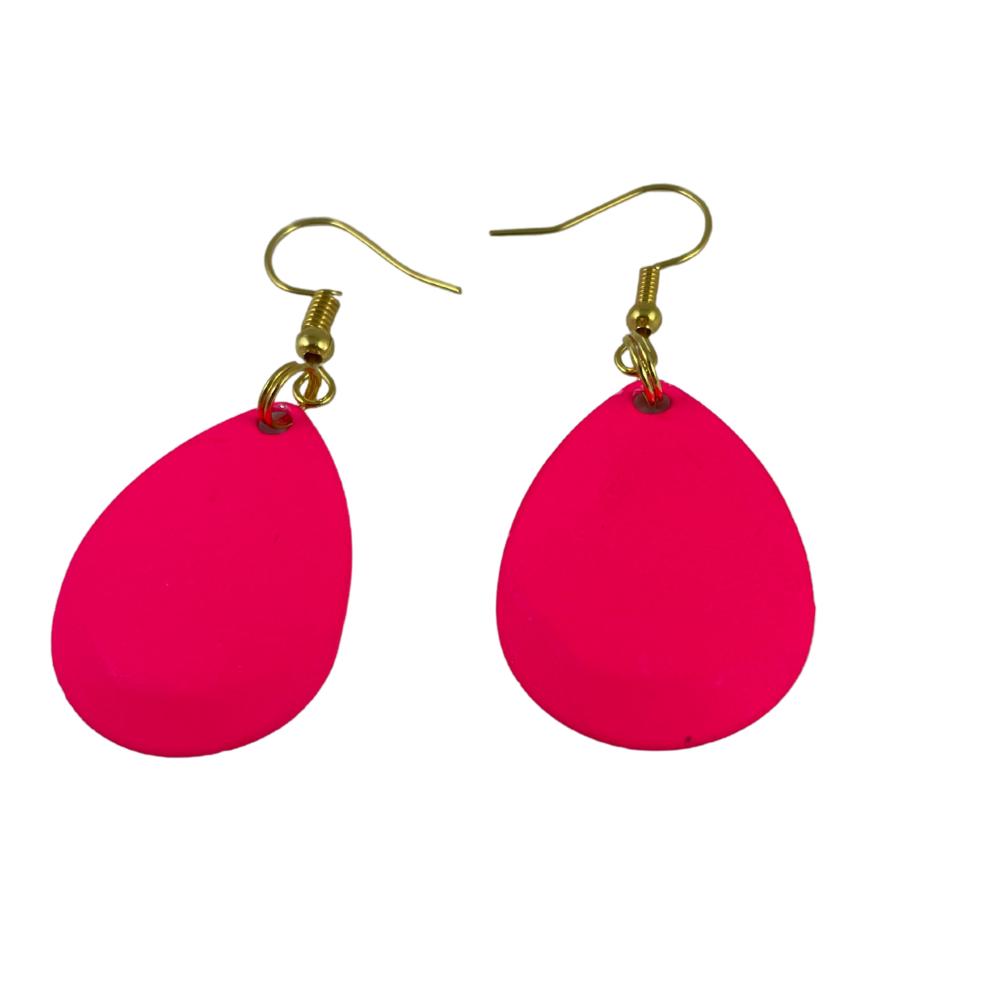 Colorado Deep Cup Painted Pink Spinner Blade Earrings
