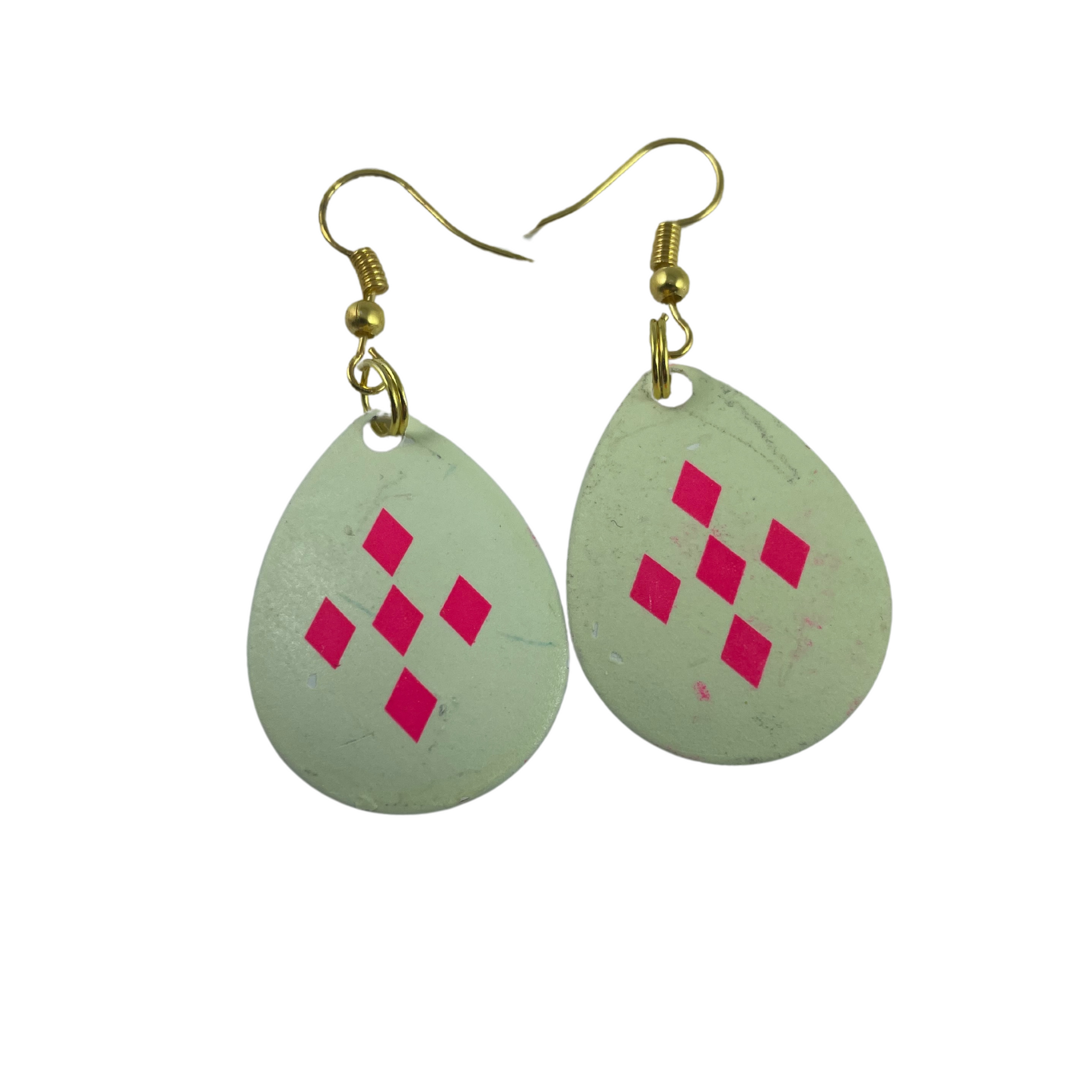 Colorado Glow 5 Pink Diamonds Spinner Blade Earrings
