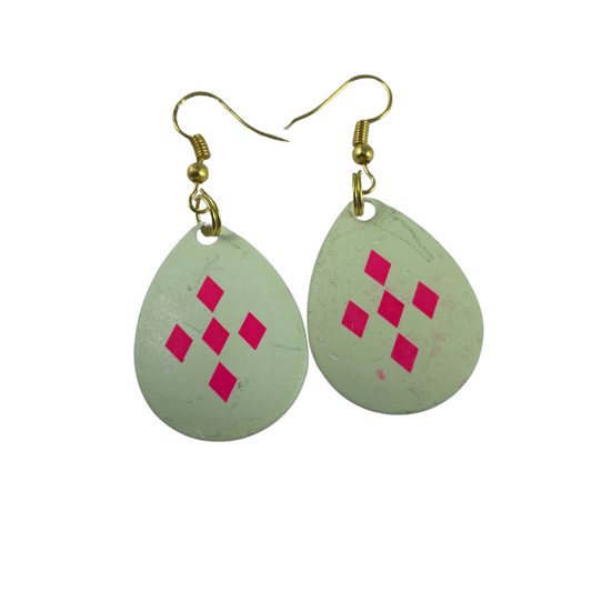 Colorado Glow 5 Pink Diamonds Spinner Blade Earrings
